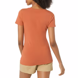 Amazon Essentials Women's Classic-Fit Short-Sleeve V-Neck T-Shirt  Pack of 2  Terracotta/Blue  X-Large