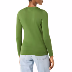Amazon Essentials Women's Long-Sleeve Lightweight Crewneck Sweater Available in Plus Size  Green  Large