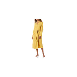 Amazon Essentials Women's Lightweight Waffle Full-Length Robe (Available in Plus Size), Mustard Yellow, XL
