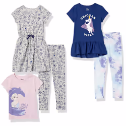 Amazon Essentials Disney  Marvel  Star Wars Princess girls Mix-and-Match Outfit Sets (Previously Spotted Zebra)  greyNavyPink ...