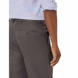 Amazon Essentials Men's Classic-Fit Expandable-Waist Flat-Front Dress