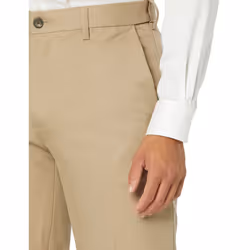 Amazon Essentials Men's Classic-Fit Expandable-Waist Flat-Front Dress