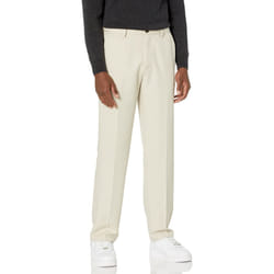 Amazon Essentials Men's Classic-Fit Expandable-Waist Flat-Front Dress