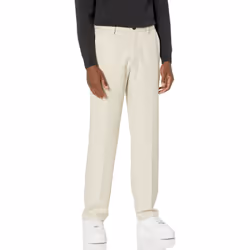 Amazon Essentials Men's Classic-Fit Expandable-Waist Flat-Front Dress