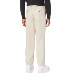 Amazon Essentials Men's Classic-Fit Expandable-Waist Flat-Front Dress