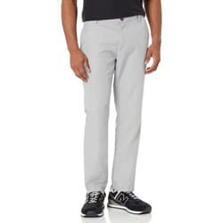 Amazon Essentials Men's Slim-Fit Flat-Front Dress Pant  Light Grey  32W x 31L
