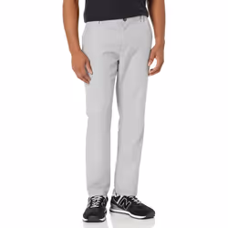 Amazon Essentials Men's Slim-Fit Flat-Front Dress Pant Light Grey 42W x 30L