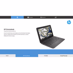HP Chromebook 11a-nb0500sa Intel® Celeron® N3350 29.5 cm (11.6") HD 4 GB LPDDR4-SDRAM 32 GB eMMC Wi-Fi 5 (802.11ac) ChromeOS Grey - Additional view 8