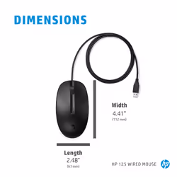 HP 125 Wired Mouse - Additional view 8