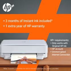 HP ENVY 6022e Wireless All-in-One Color Printer, Instant Ink; Copier, Scanner - Additional view 4