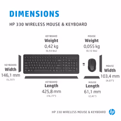 HP 330 Wireless Mouse and Keyboard Combination - Additional view 8