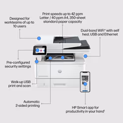 HP LaserJet Pro MFP 4102fdw Printer - Additional view 4