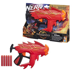 NERF DragonPower Fireshot Dart Blaster  Inspired by Dungeons and Dragons  5 Darts  4-Dart Storage  Priming Handle