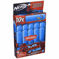 NERF Mega XL Dart Refill  includes 10 Mega XL Whistler Darts  Largest Mega Darts Ever  Makes Whistling Sound When Fired