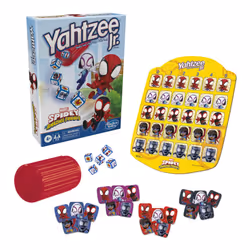 Hasbro Gaming Spidey and His Amazing Friends Yahtzee Jr.Marvel Edition Board Game for Kids  Ages 4 and Up (Amazon Exclusive)