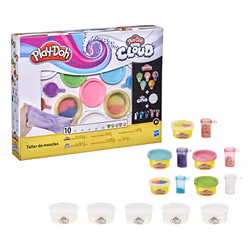 Play-Doh Mixing Studio DIY Kit for Kids 4 Years and Up  Mix Your Own Colors with Super Cloud and Scented Classic Modeling Compound  10 Cans  5 Mix-ins