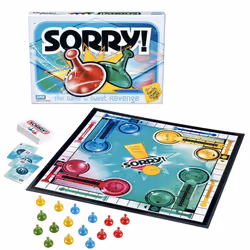Hasbro Gaming Sorry! Family Board Games for Kids and Adults  2 to 4 Players  Ages 6 and Up (Amazon Exclusive)