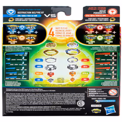 Beyblade Burst QuadDrive Destruction Belfyre B7 and Decay Perseus P7 Spinning Top Dual Pack