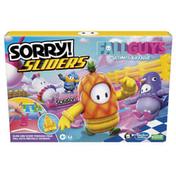 Hasbro Gaming Sorry! Sliders Fall Guys Ultimate Knockout Board Game for Kids Ages 8 and Up  Exciting Twist on The Classic Hasbro Family Board Game