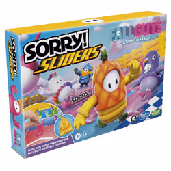 Hasbro Gaming Sorry! Sliders Fall Guys Ultimate Knockout Board Game for Kids Ages 8 and Up  Exciting Twist on The Classic Hasbro Family Board Game