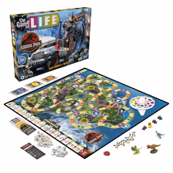 Hasbro Gaming The Game of Life Jurassic Park Edition  Family Board Game for Kids Ages 8 and Up  Inspired by The Original Hit Movie