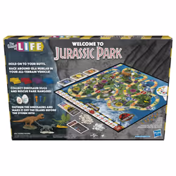 Hasbro Gaming The Game of Life Jurassic Park Edition  Family Board Game for Kids Ages 8 and Up  Inspired by The Original Hit Movie