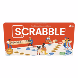 Hasbro Gaming Scrabble Board Game Word Game for Kids Ages 8 and Up Fun Family Game for 2-4 Players The Classic Crossword Game