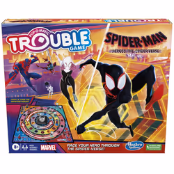 Hasbro Gaming Trouble: The Spider-Verse Edition for Marvel Fans Ages 8+ Game for 2-4 Players with Rotating Board