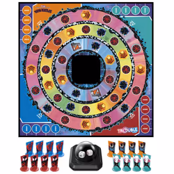 Hasbro Gaming Trouble: The Spider-Verse Edition for Marvel Fans  Ages 8+  Game for 2-4 Players  with Rotating Board