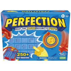 Hasbro Gaming Perfection Game for Kids Ages 5 and Up  Pop Up Game  Customize The Tray for Over 250 Combinations  Kids Games  Games for 1+ Players