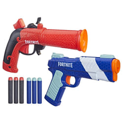 NERF Fortnite Dual Pack Includes 2 Blasters (Flint-Knock & LP) and 6 E