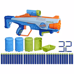 Nerf Elite Junior Rookie Pack  Easy Play Toy Foam Blaster  32 Nerf Elite Darts  4 Targets  Nerf Blasters for Kids Outdoor Gam ...