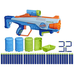 Nerf Elite Junior Rookie Pack  Easy Play Toy Foam Blaster  32 Nerf Elite Darts  4 Targets  Nerf Blasters for Kids Outdoor Games  Ages 6 & Up (Amazon E