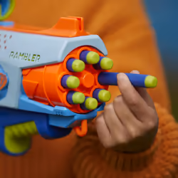 Nerf Elite Junior Rookie Pack  Easy Play Toy Foam Blaster  32 Nerf Elite Darts  4 Targets  Nerf Blasters for Kids Outdoor Games  Ages 6 & Up (Amazon E