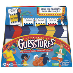 Hasbro Gaming Guesstures Game  Charades Game for 4 or More Players  Includes Customizable Cards and Clapper  Family Party Game for Ages 8 and Up