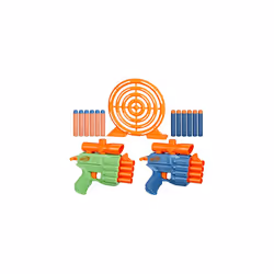 Elite 2.0 Face Off Target Set, Includes 2 Dart Blasters & Target & 12 Elite Darts, Toy Foam Blasters for Kids Outdoor Games