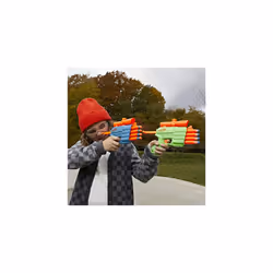 Elite 2.0 Face Off Target Set, Includes 2 Dart Blasters & Target & 12 Elite Darts, Toy Foam Blasters for Kids Outdoor Games