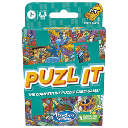 Hasbro Gaming Puzl It Card Game | Pizza Party Theme | Competitive Puzzle Games for Kids & Families | Easter Basket Stuffers | 2-6 Players | Ages 7+