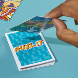 Hasbro Gaming Puzl It Card Game | Pizza Party Theme | Competitive Puzzle Games for Kids & Families | Easter Basket Stuffers | 2-6 Players | Ages 7+