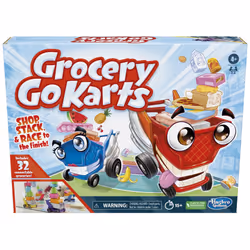 Grocery Go Karts Board Game for Preschoolers and Kids Ages 4 and Up Building Game with Mini Groceries Preschool Games for 2 ...