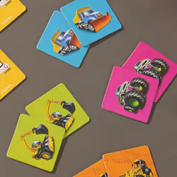 Hasbro Gaming Trucks Matching Game  Fun Preschool Board Game for 1+ Players  Memory Matching Card Game for Kids  Ages 3+ (Amazon Exclusive)
