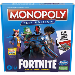 Hasbro Gaming Monopoly Flip Edition: Fortnite Board Game for Ages 13 Game Inspired by Fortnite Video Game Board Games for Te ...