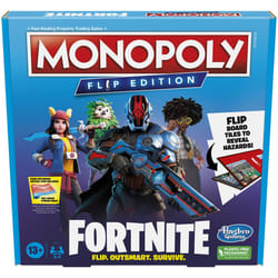 Hasbro Gaming Monopoly Flip Edition: Fortnite Board Game for Ages 13 Game Inspired by Fortnite Video Game  Board Games for Teens and Adults  2-4 Playe