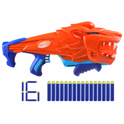 NERF Wild Lionfury Easy Play Dart Blaster 16 Nerf Elite Darts Nerf Blaster Lion Toys for 6 Year Old Boys & Girls & Up Out ...