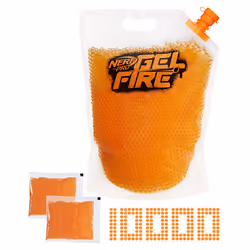 Nerf Pro Gelfire Refill  10 000 Dehydrated Gelfire Rounds  Use with Nerf Pro Gelfire Blasters  Ages 14 & Up