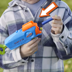 Nerf Elite Racer Easy-Play Dart Blaster 2 Pack  8 Nerf Elite Darts  Nerf Blaster Outdoor Toys  Ages 6+ (Amazon Exclusive)