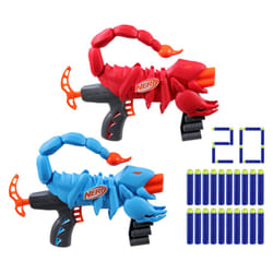 Nerf Wild Venompack  Includes 2 Easy Play Nerf Blasters  Scorpion Designs  20 Nerf Elite Darts  Snake Toys  Ages 6+ (Amazon Exclusive)