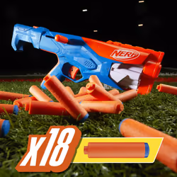 Nerf N Series Gear Up Pack  3X Blasters  18 Nerf N1 Darts Compatible Only with Nerf N Series Blasters  Kids Gifts  Outdoor Games  Ages 8+