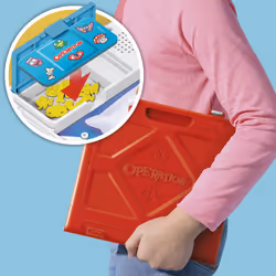 Operation Electronic Board Game with All-in-One Carrying Case | 2 Ways to Play | Ages 6+ | 1+ Players | 10 Mins. | Fun Kids Games