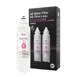LG LT800P2 6-Month / 200 Gallon Refrigerator Replacement Water Filter  2 Count (Pack of 1)  White